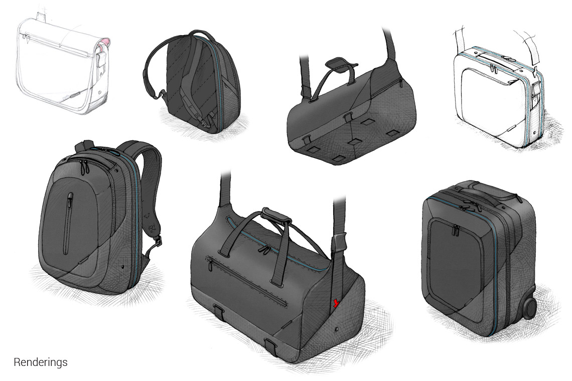 Marksman business travel Red Layer Design