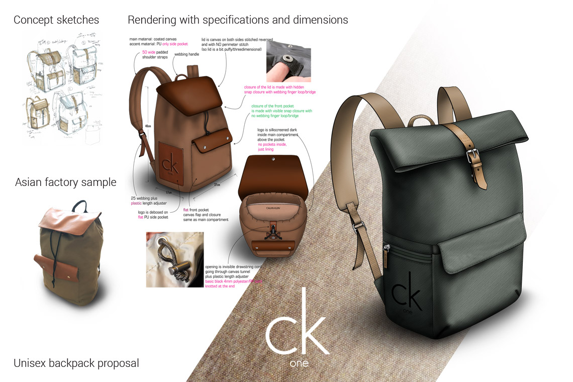 Freelance backpack designer sale